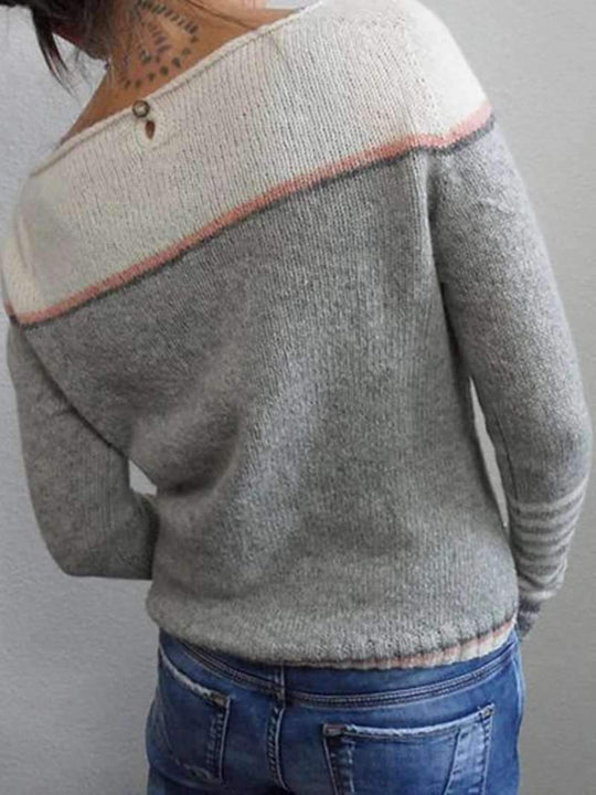 Damen Pullover Mit Trendigem Design