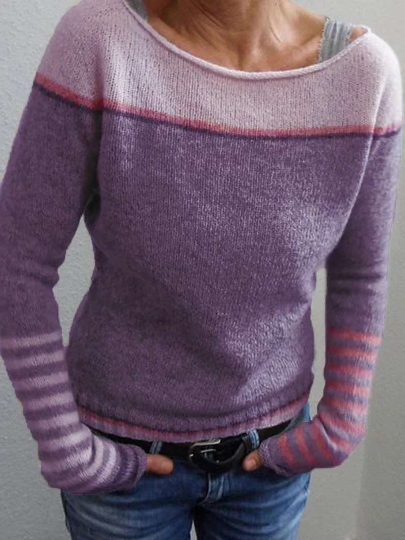 Damen Pullover Mit Trendigem Design