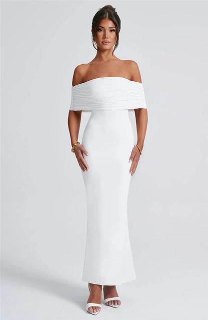 Trägerloses, rückenfreies, sexy Maxikleid
