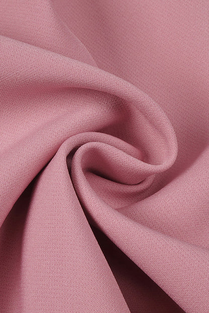 Midi-Kleid mit schulterfreiem Schnitt und Schleifendetail in Pink