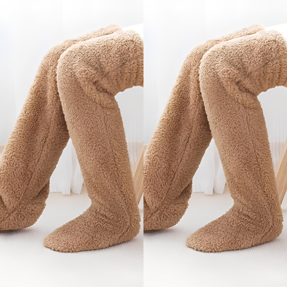 Damen warme Overknee-Wintersocken
