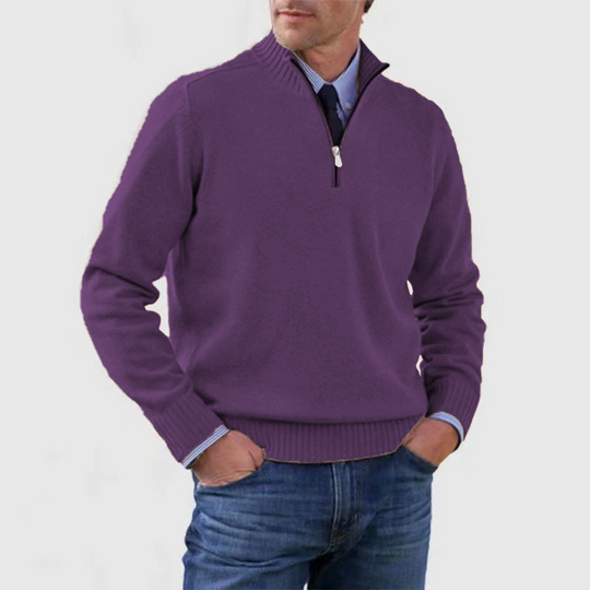Herren Halb-Zip Pullover