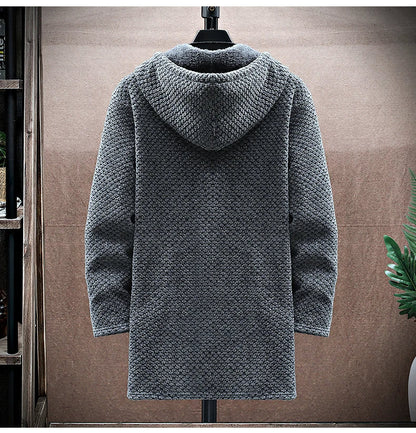 Herren Kapuzenjacke Mit Weichem Fleecefutter