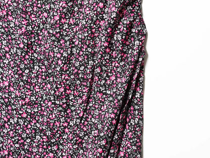 Damen V-Ausschnitt Floral Chiffon Trägerkleid Bohemian Sommer Strandbekleidung