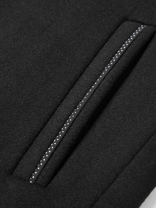 Einreihige Stehkragenjacke mit Knöpfen für Herren