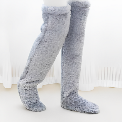 Damen warme Overknee-Wintersocken
