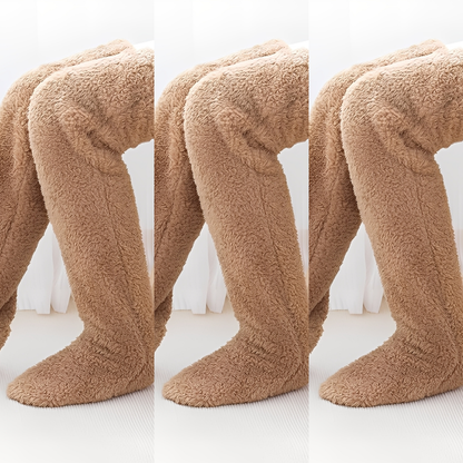 Damen warme Overknee-Wintersocken