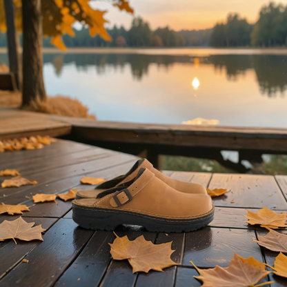 Herren Clogs Mit Verstellbarem Riemen Und Klassischem Design