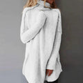 Damen Grobstrick Pullover Mit Weitem Schnitt