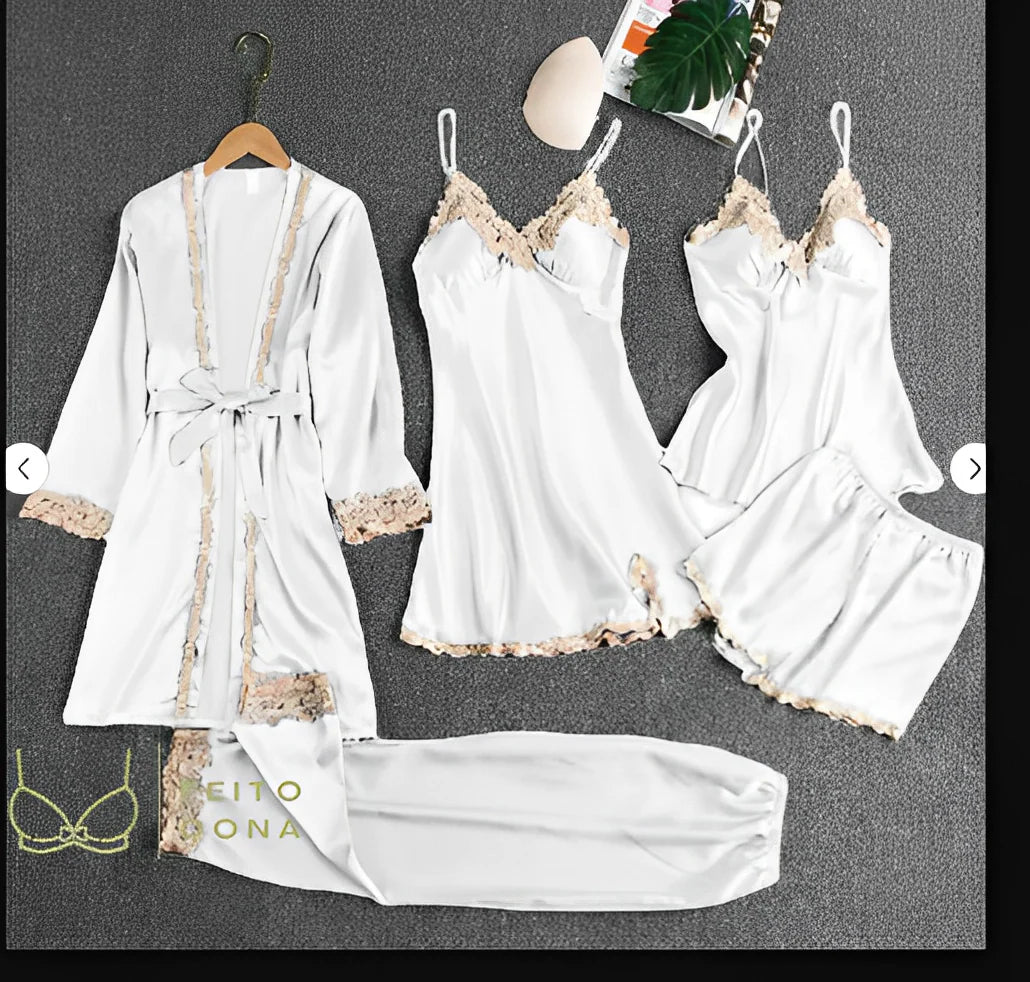 Luxuriöses Sexy Damen-Pyjama-Set