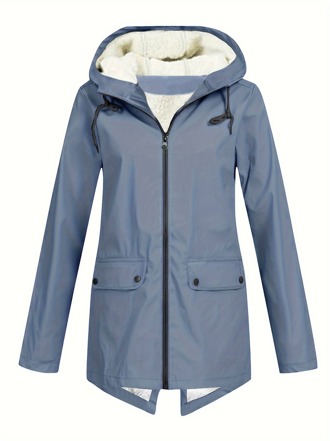 Windbreaker Jacke mit Kapuze und Reißverschluss für Damen