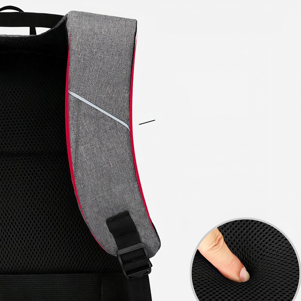 Wasserabweisender USB-Lade-Rucksack für Herren