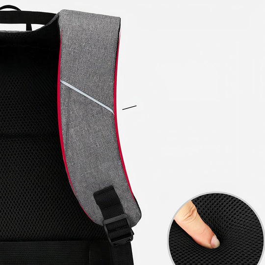 Wasserabweisender USB-Lade-Rucksack für Herren
