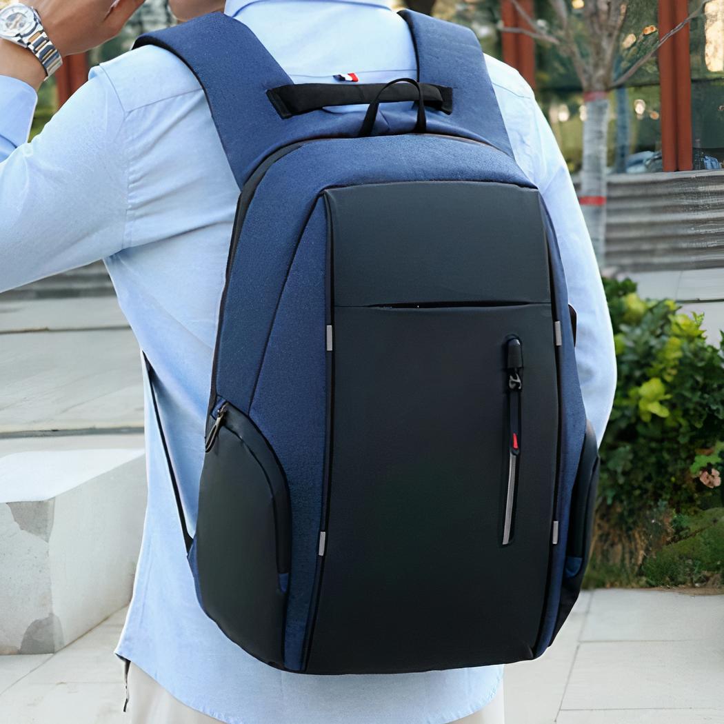 Wasserabweisender USB-Lade-Rucksack für Herren