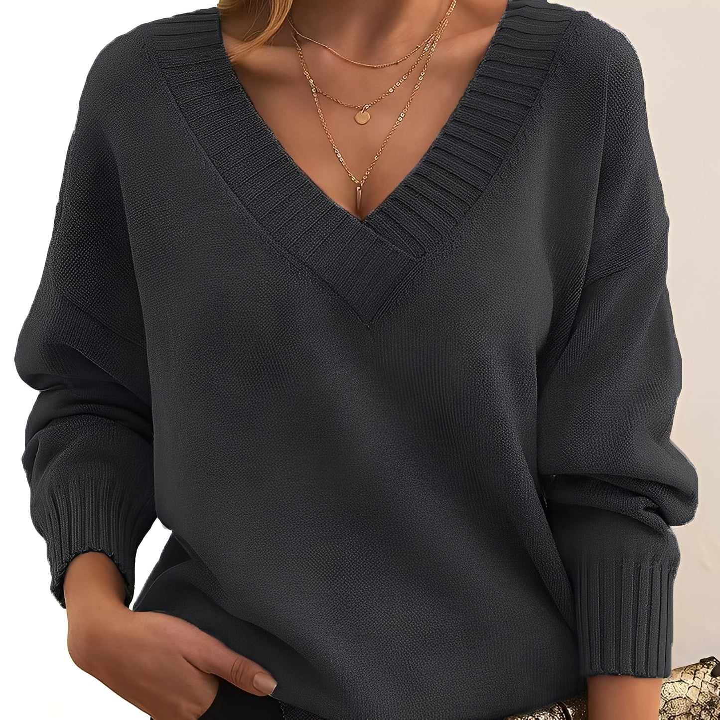 Damen Kaschmirpullover Weicher Strickpullover