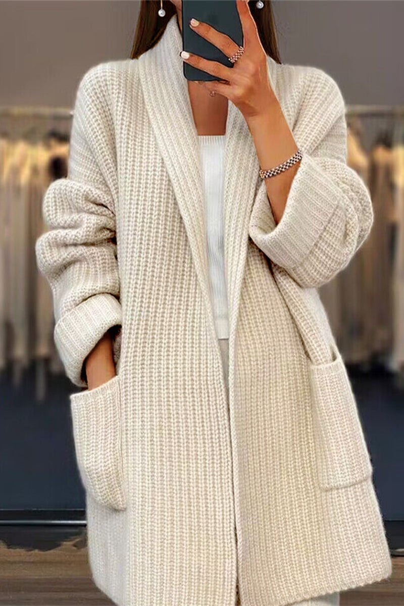 Damen Strickjacke Mit Mühelosem Schicken Design