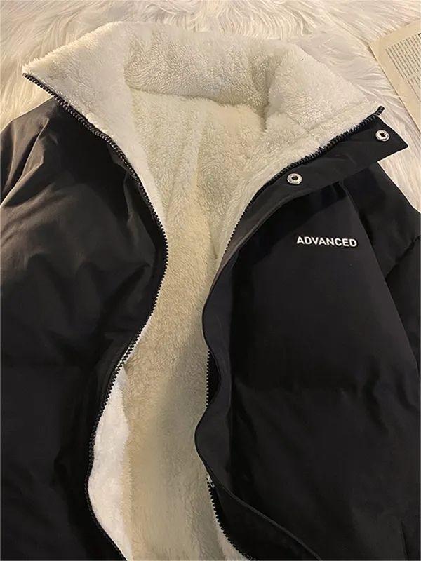 Damen Steppjacke Kurz Mit Hohem Kragen Und Reißverschluss