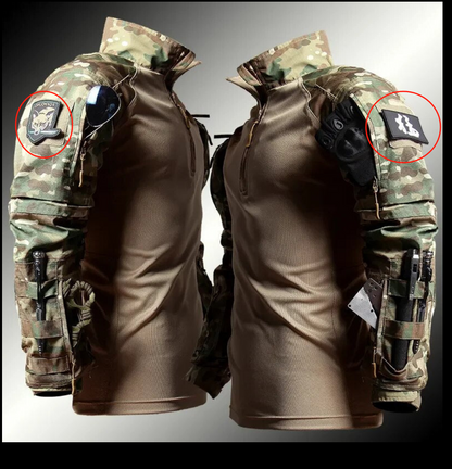 Herren Taktik Set Mit Combat Longsleeve Und Cargo Hose