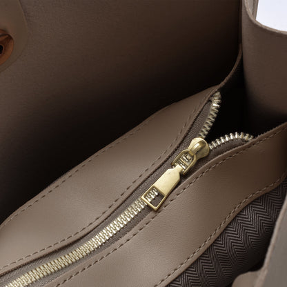 Vegane Leder-Shopper-Tasche Leicht und Strukturiert