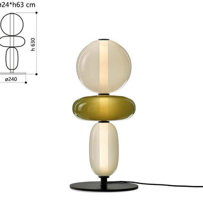 Glas-Tischlampe Modernes Skulpturales Design