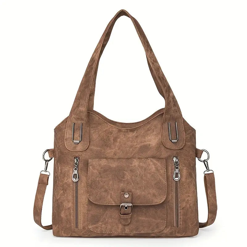 Zeitlose Retro-Schultertasche für Damen