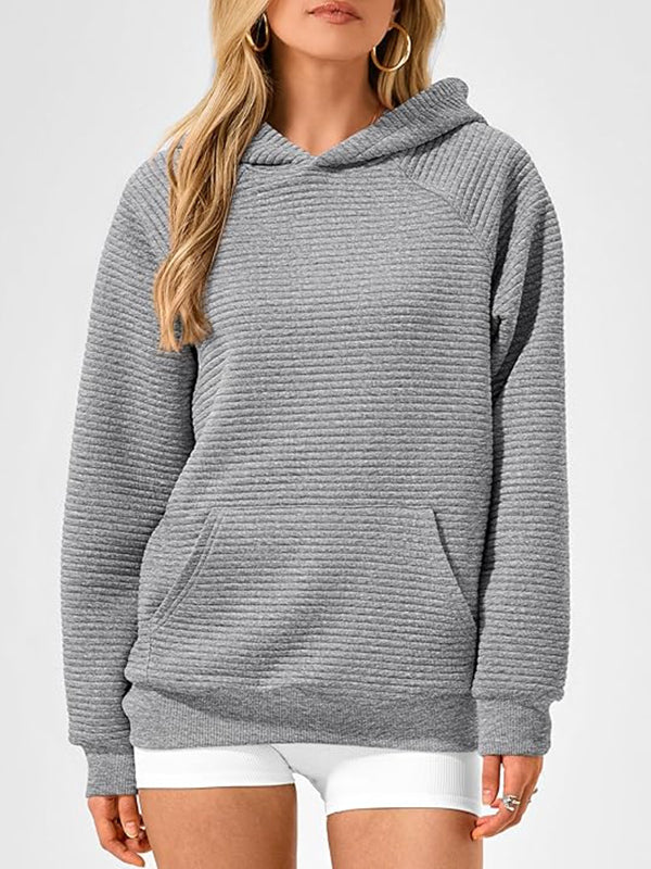 Damen Hoodie Mit Kapuze Und Kängurutasche