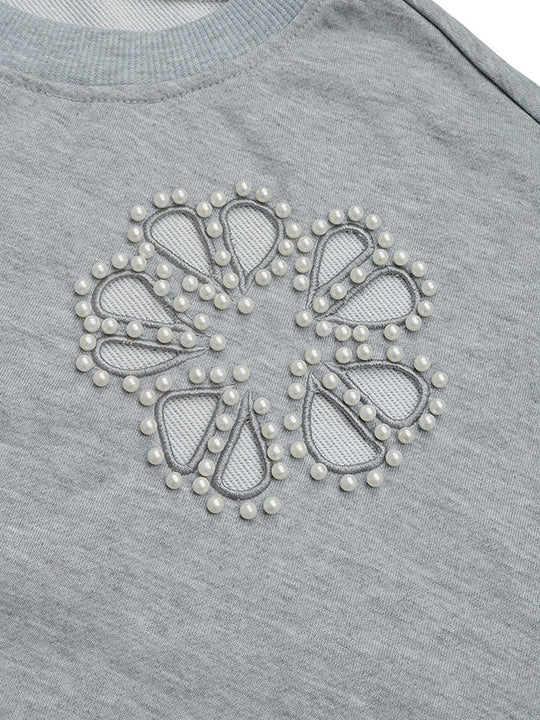Damen Sweatshirt Mit Puffärmeln Und Cut Out Details