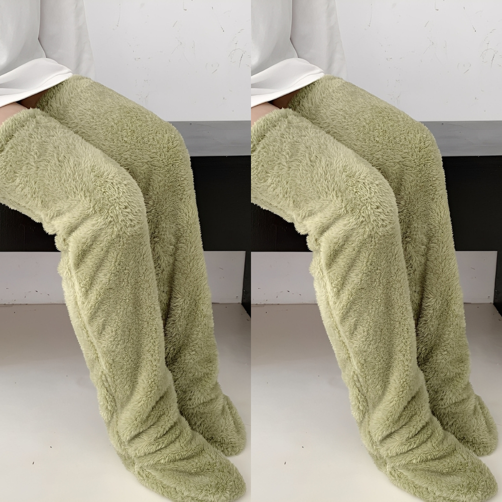 Damen warme Overknee-Wintersocken