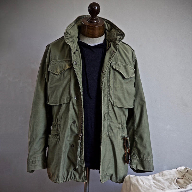 Herren Feldjacke Im Militärstil Mit Mehreren Taschen
