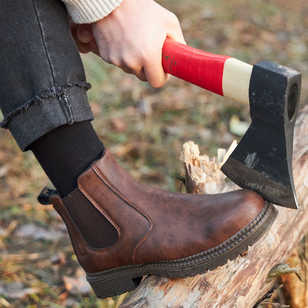 Herren Sicherheitsstiefel Mit Stahlkappe Und Klassischem Design
