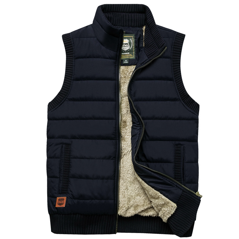 Herren Fleece Bodywarmer Mit Stehkragen