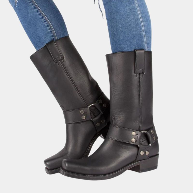 Damen Cowboystiefel Im Vintage Look