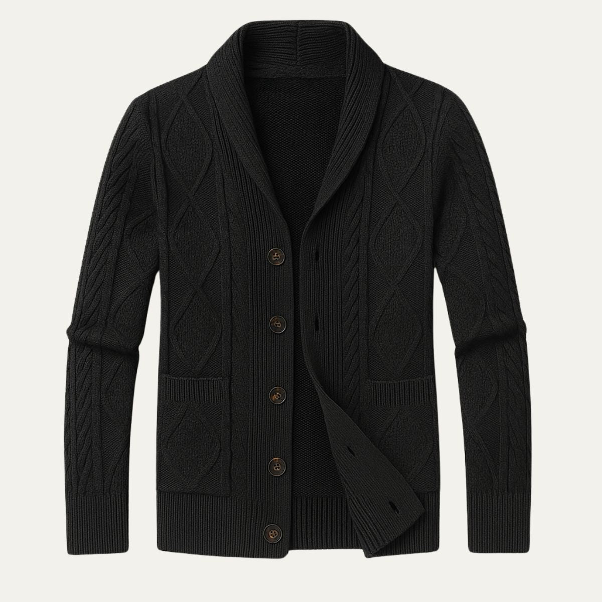 Herren Cardigan Mit Klassischem Design