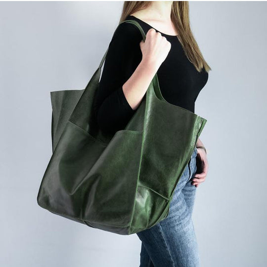 Geräumige Retro-Shopper-Tasche für Damen
