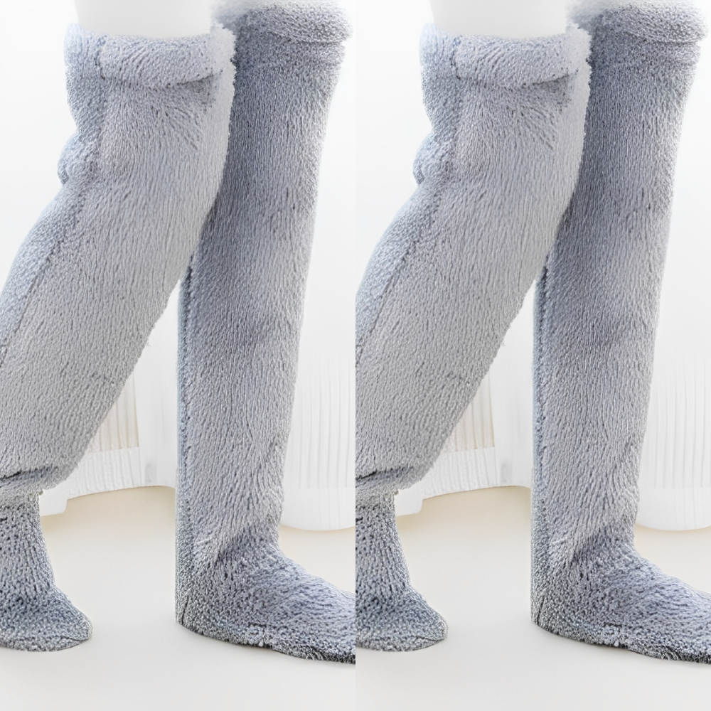 Damen warme Overknee-Wintersocken