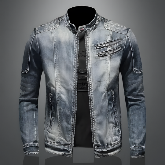 Herren Retro Jeansjacke