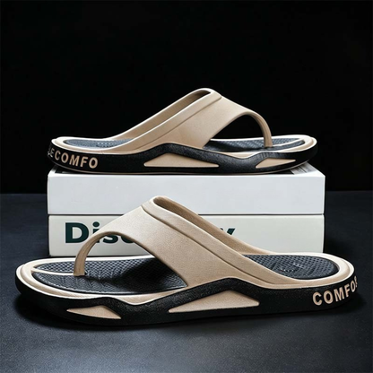 Herren Zehentrenner Sandalen in Rückansicht