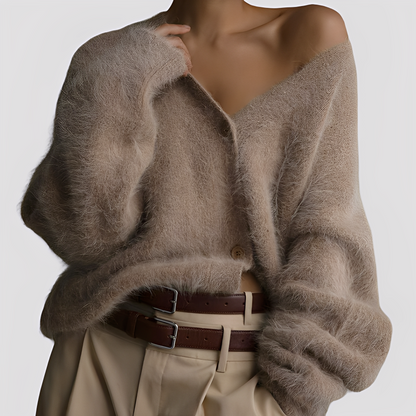 Weicher übergroßer Kaschmirpullover für Damen