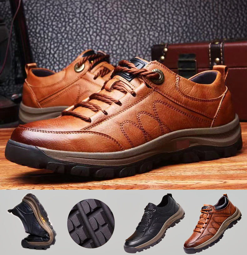 Herren Freizeitschuhe Aus Echtleder Mit Klassischem Design