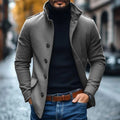 Herren Wollmantel Mit Klassischem Schnitt