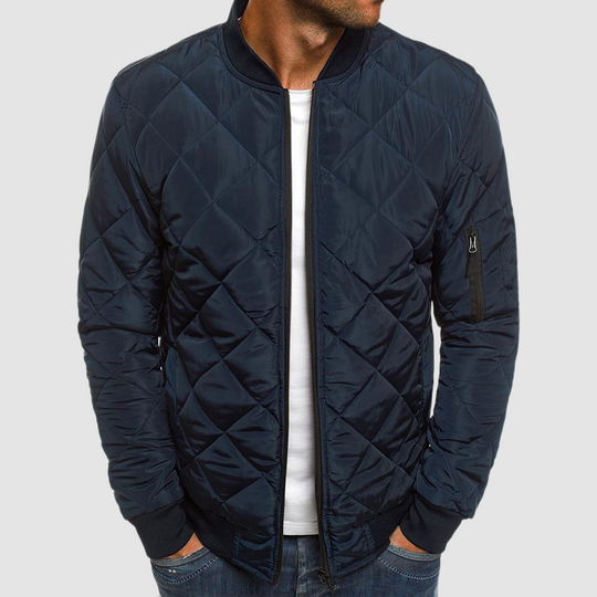 Herren Übergangsjacke Mit Revers Und Klassischem Schnitt