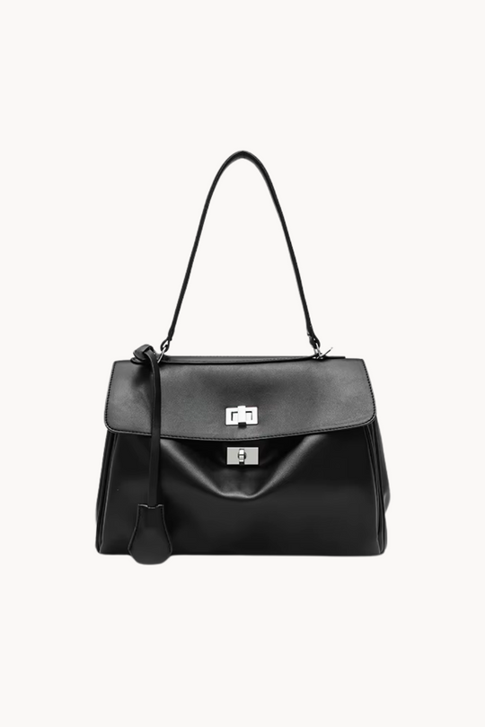 Elegante Business Schultertasche aus veganem Leder für Damen