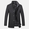 Herren Wollmantel Mit Klassischem Winter Design