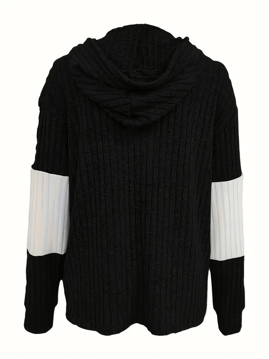 Elegante Kapuzenjacke mit Reißverschluss für Damen