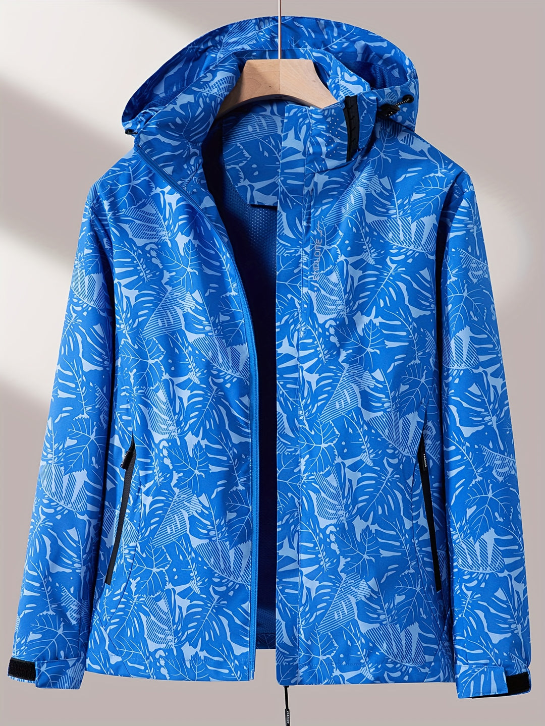 Camouflage Outdoorjacke mit abnehmbarer Kapuze für Damen