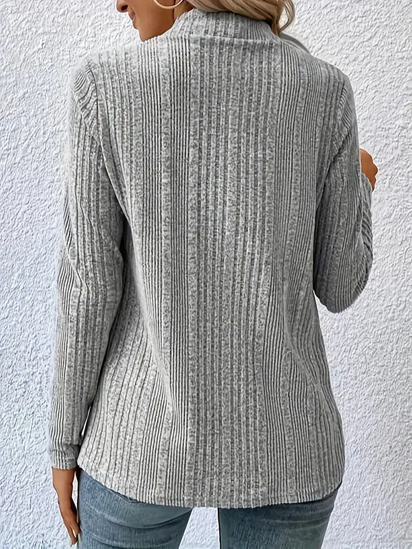 Damen Strick Cardigan Mit Wasserfall Schnitt