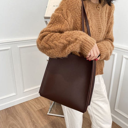 Vegane Leder-Shopper-Tasche Leicht und Strukturiert