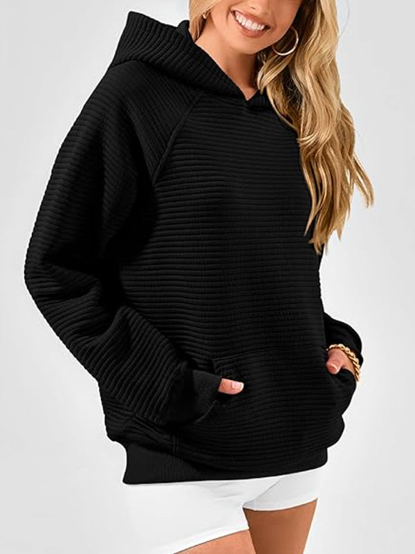 Damen Hoodie Mit Kapuze Und Kängurutasche