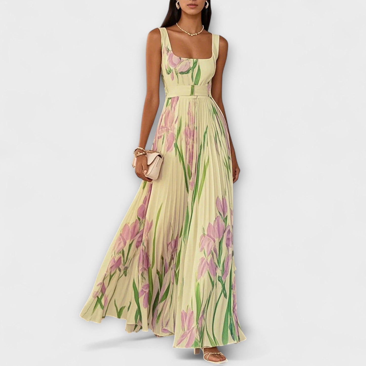 Elegantes, fließendes Chiffon-Maxikleid für Damen Abendkleid