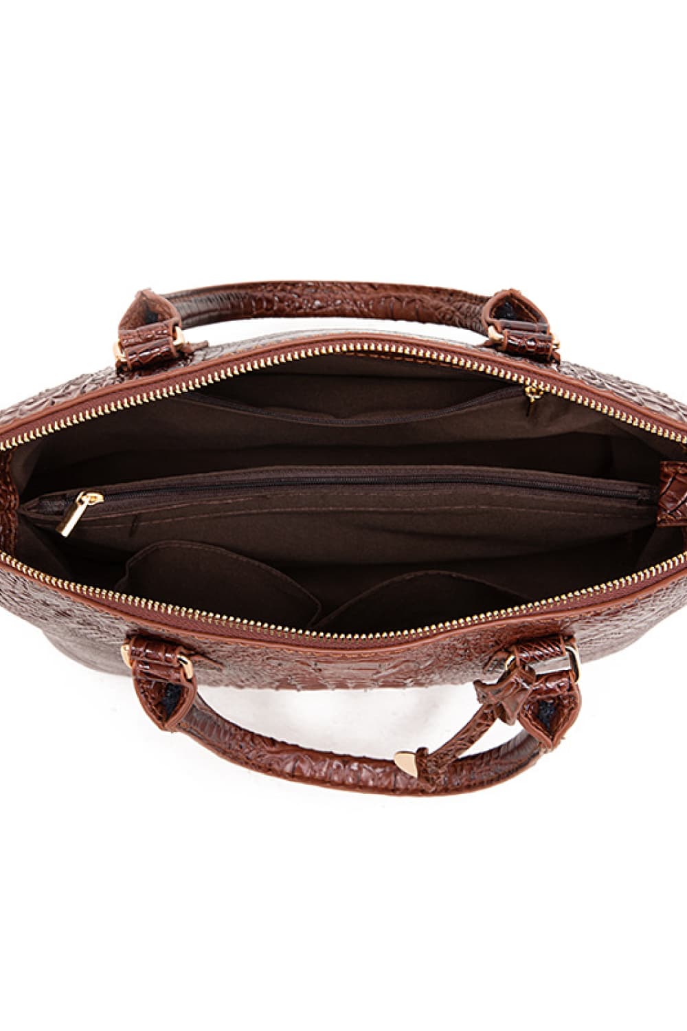 Elegante Kroko-Optik Handtasche für Damen